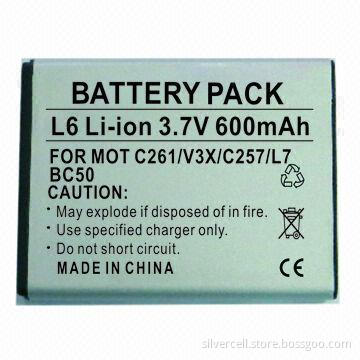 Li-ion Battery for Motorola L6, with 600mAh Capacity